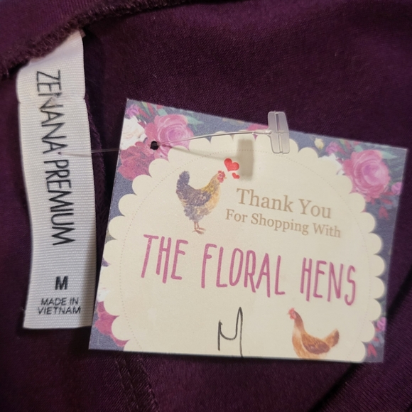 (NWT) Zenana Premium Maroon Swing Tunic / Dress with Pockets in sz M - Picture 3 of 3